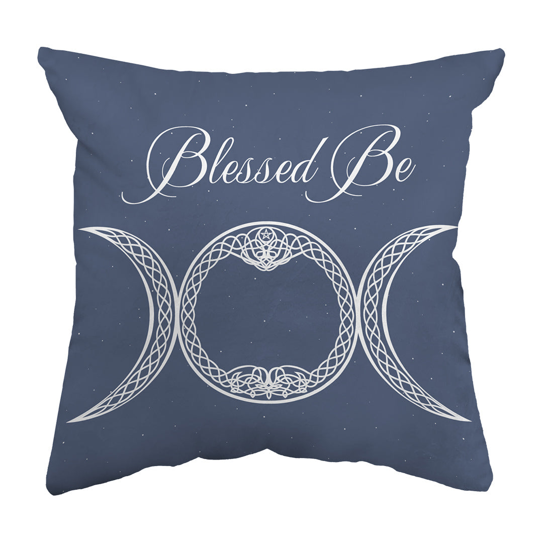 Throw Pillow Blessed Be