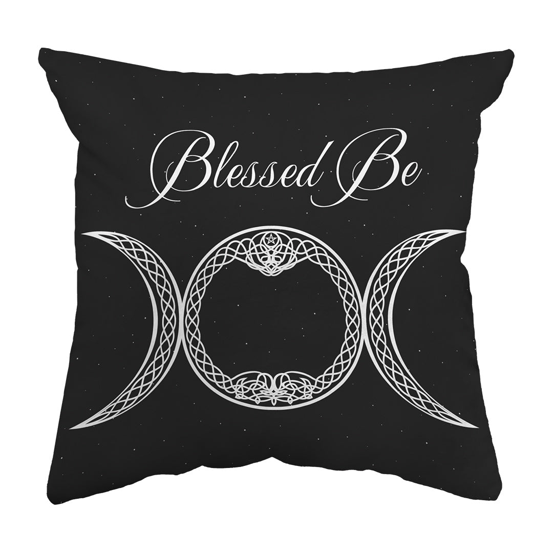 Throw Pillow Blessed Be