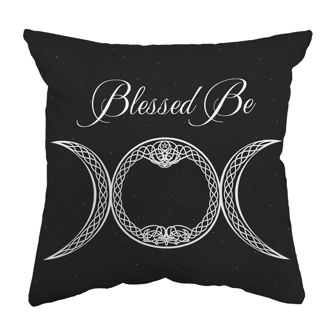 Throw Pillow Blessed Be