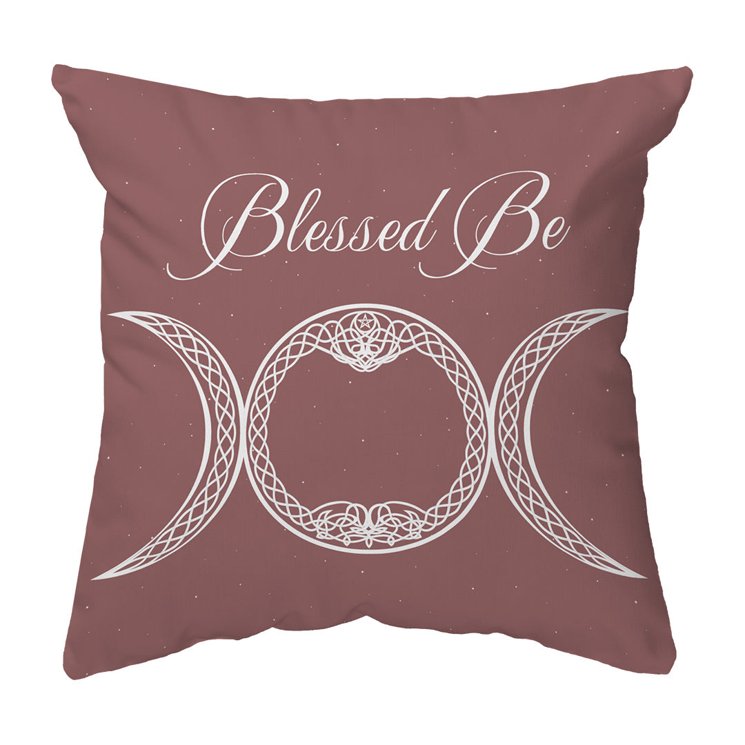 Throw Pillow Blessed Be