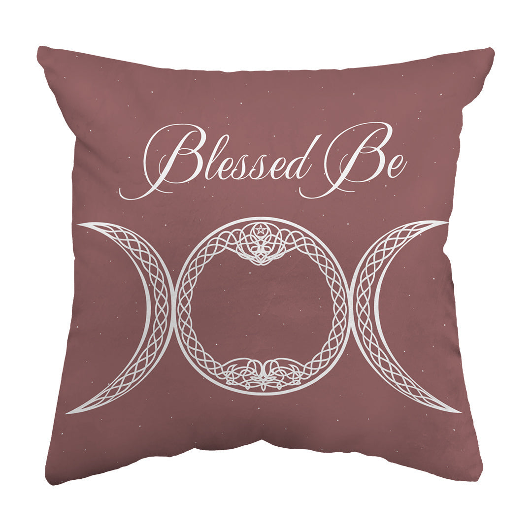 Throw Pillow Blessed Be