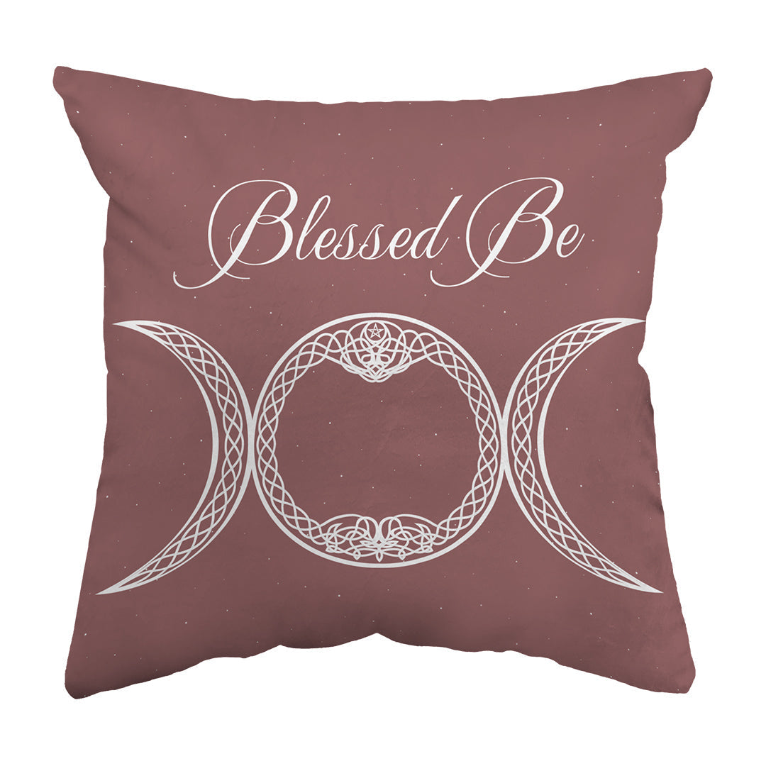 Throw Pillow Blessed Be