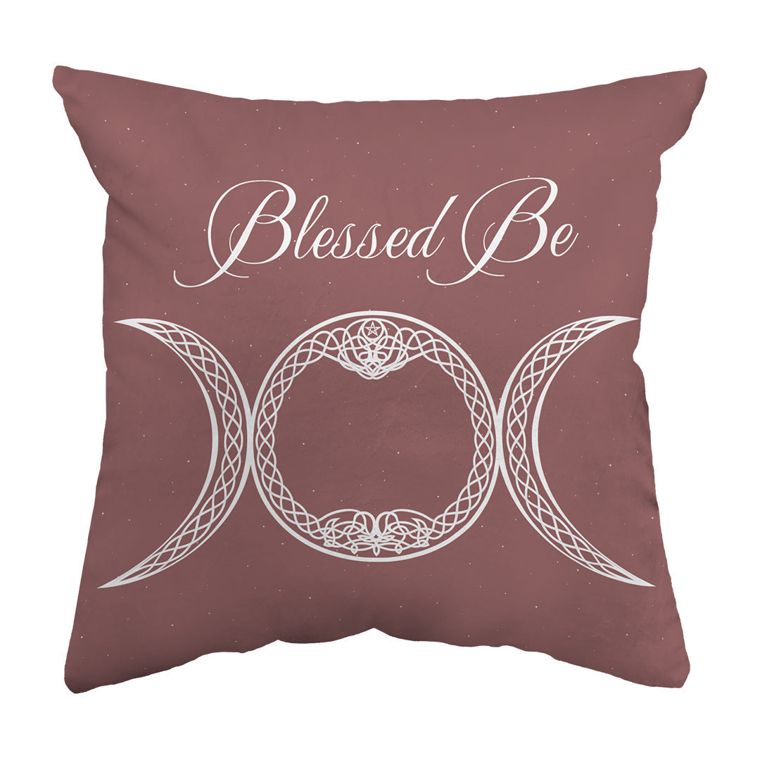 Throw Pillow Blessed Be