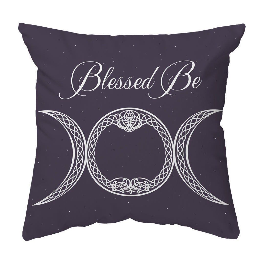 Throw Pillow Blessed Be