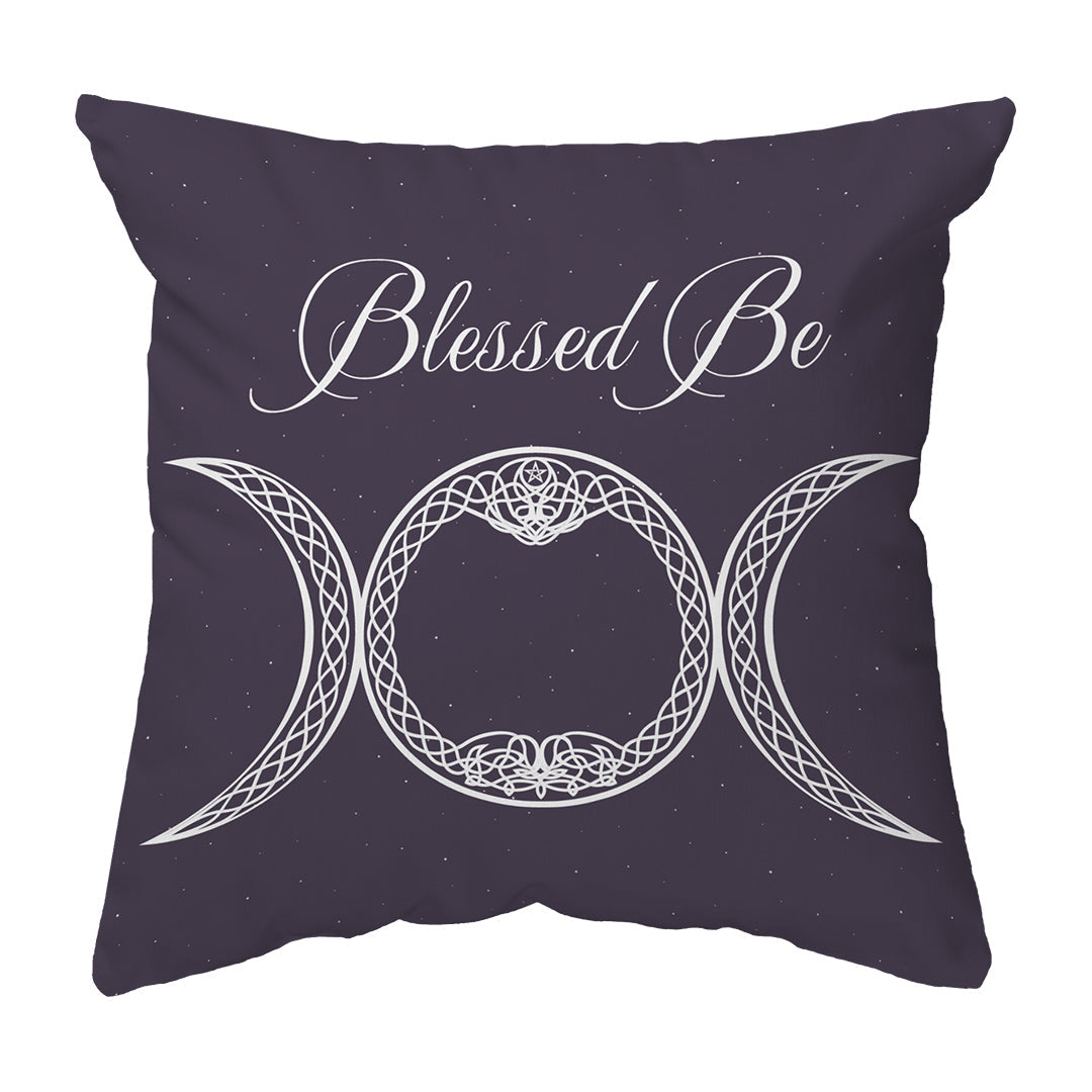 Throw Pillow Blessed Be