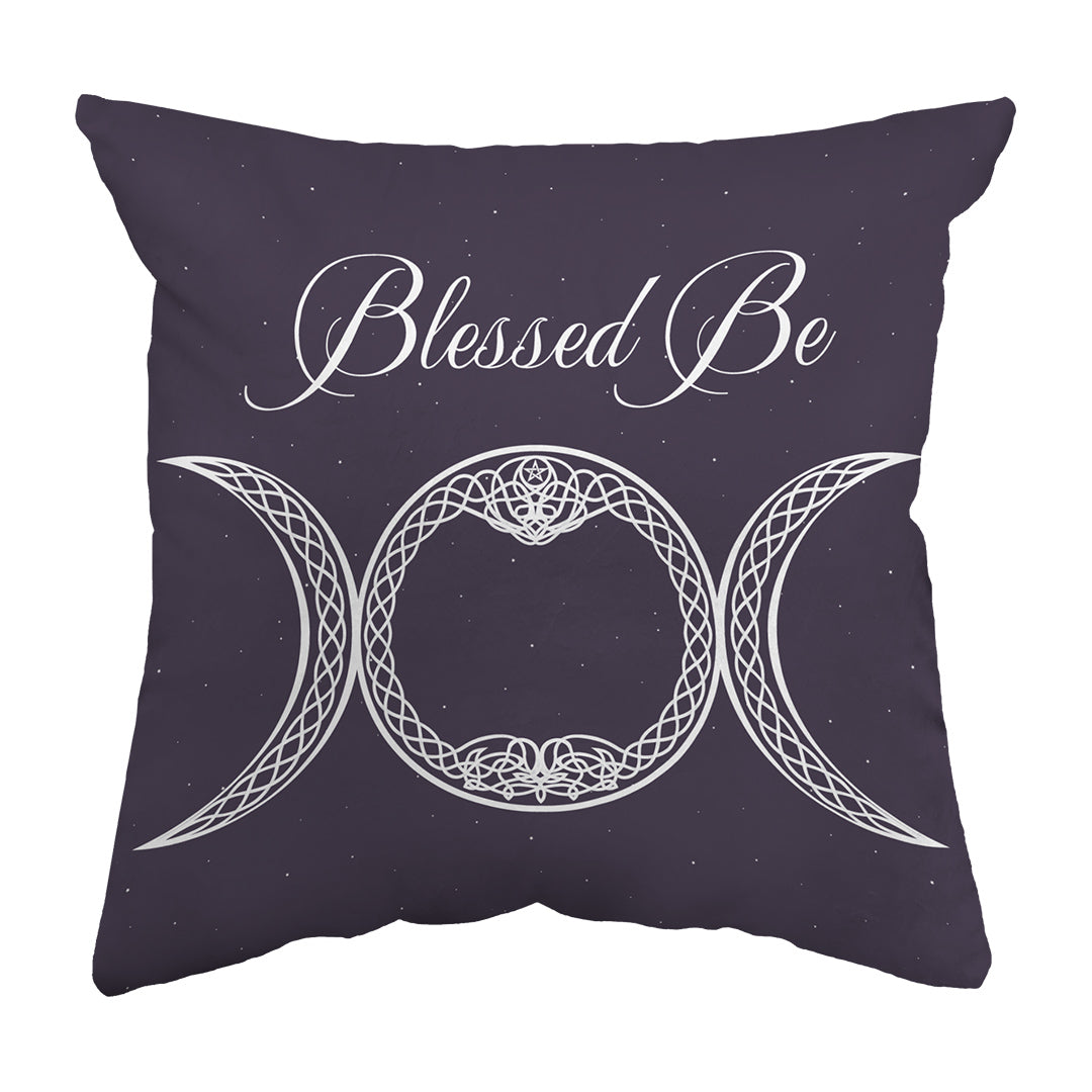 Throw Pillow Blessed Be