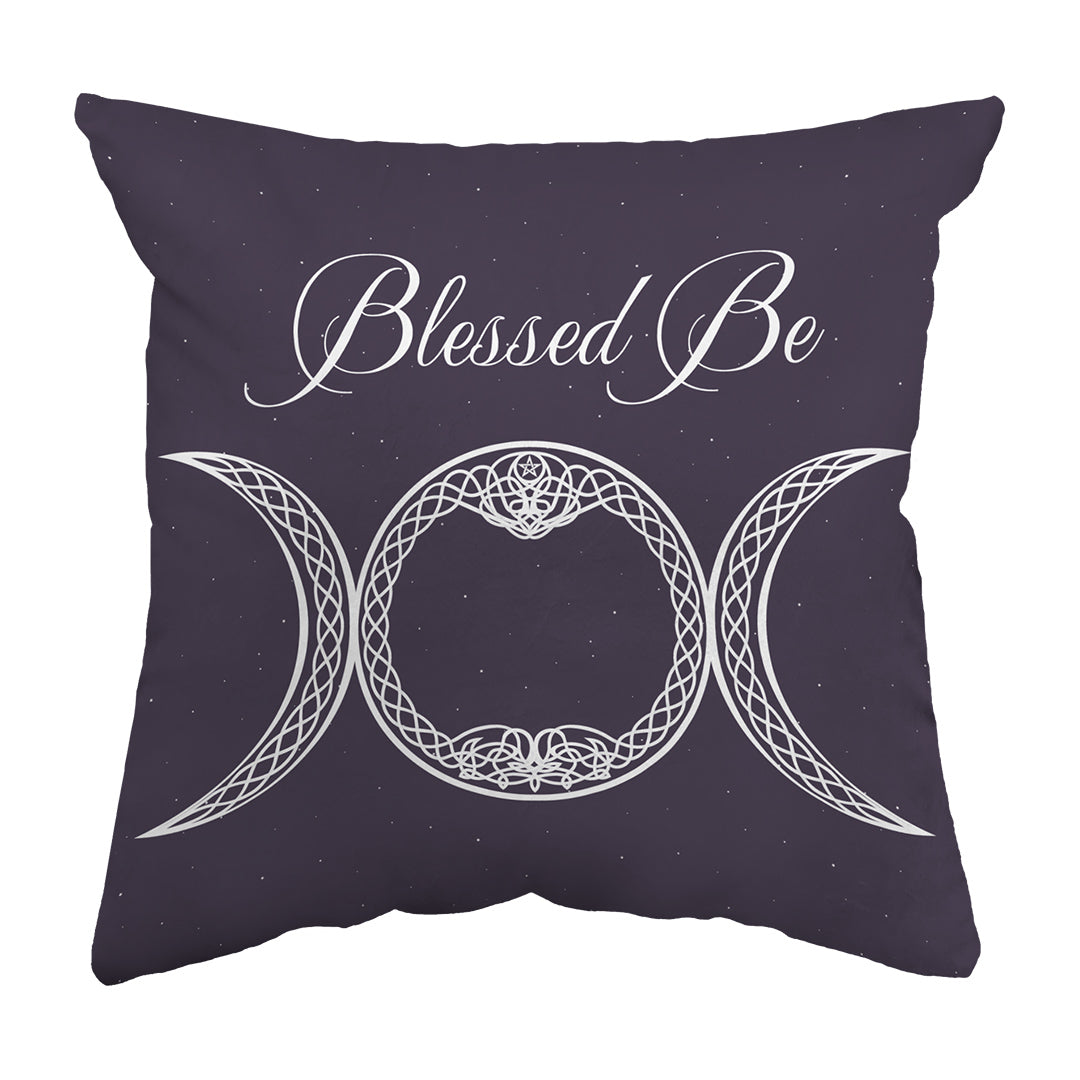 Throw Pillow Blessed Be