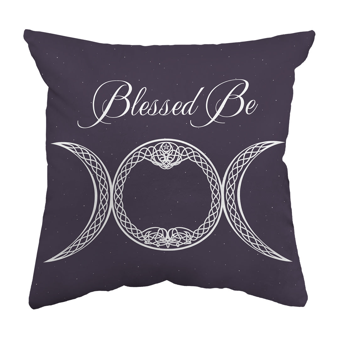 Throw Pillow Blessed Be
