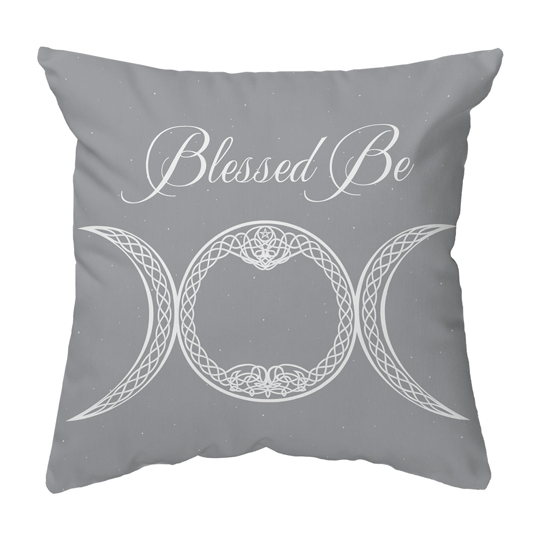 Throw Pillow Blessed Be