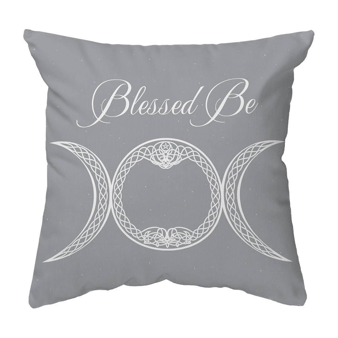 Throw Pillow Blessed Be