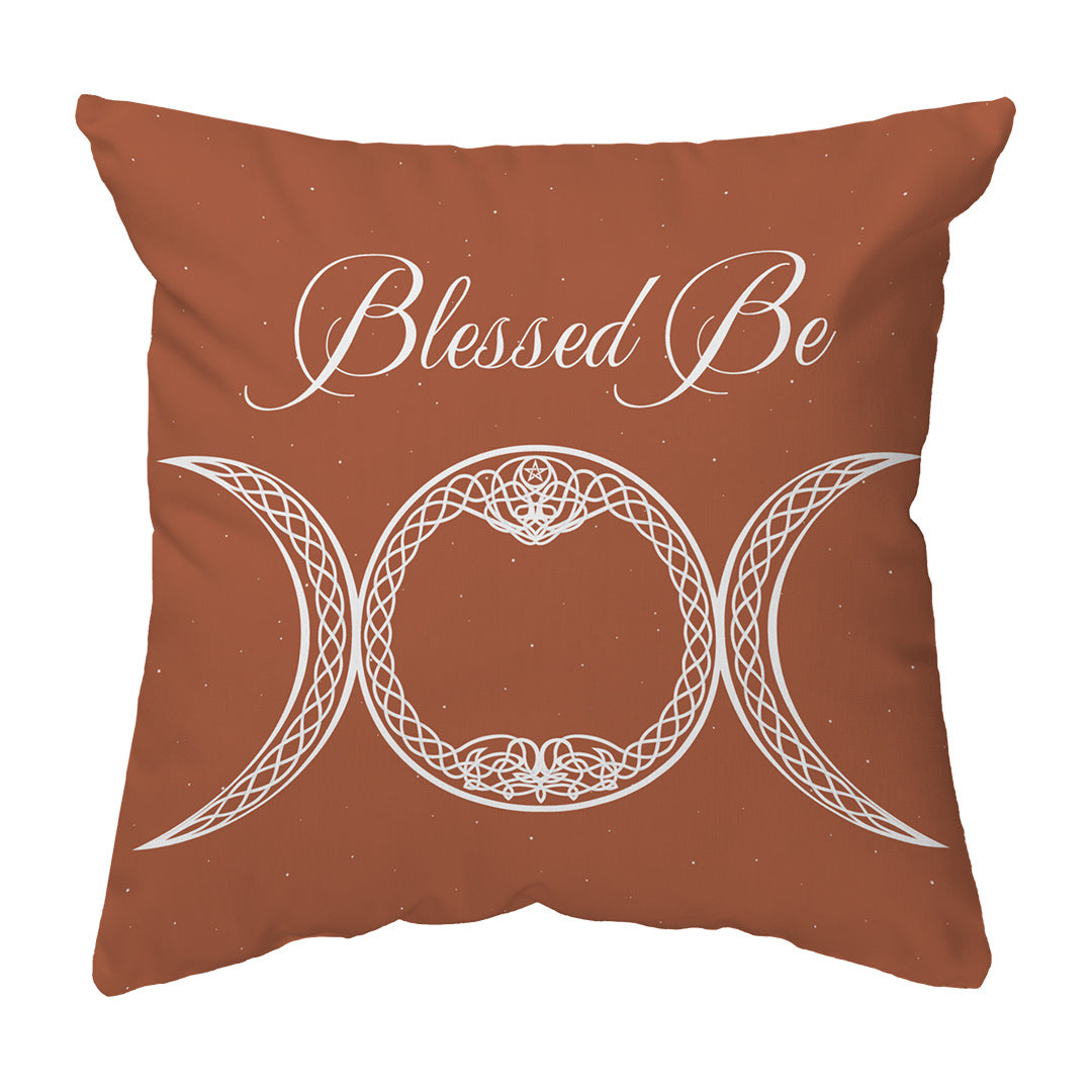 Throw Pillow Blessed Be