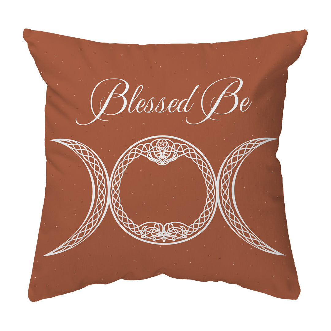 Throw Pillow Blessed Be