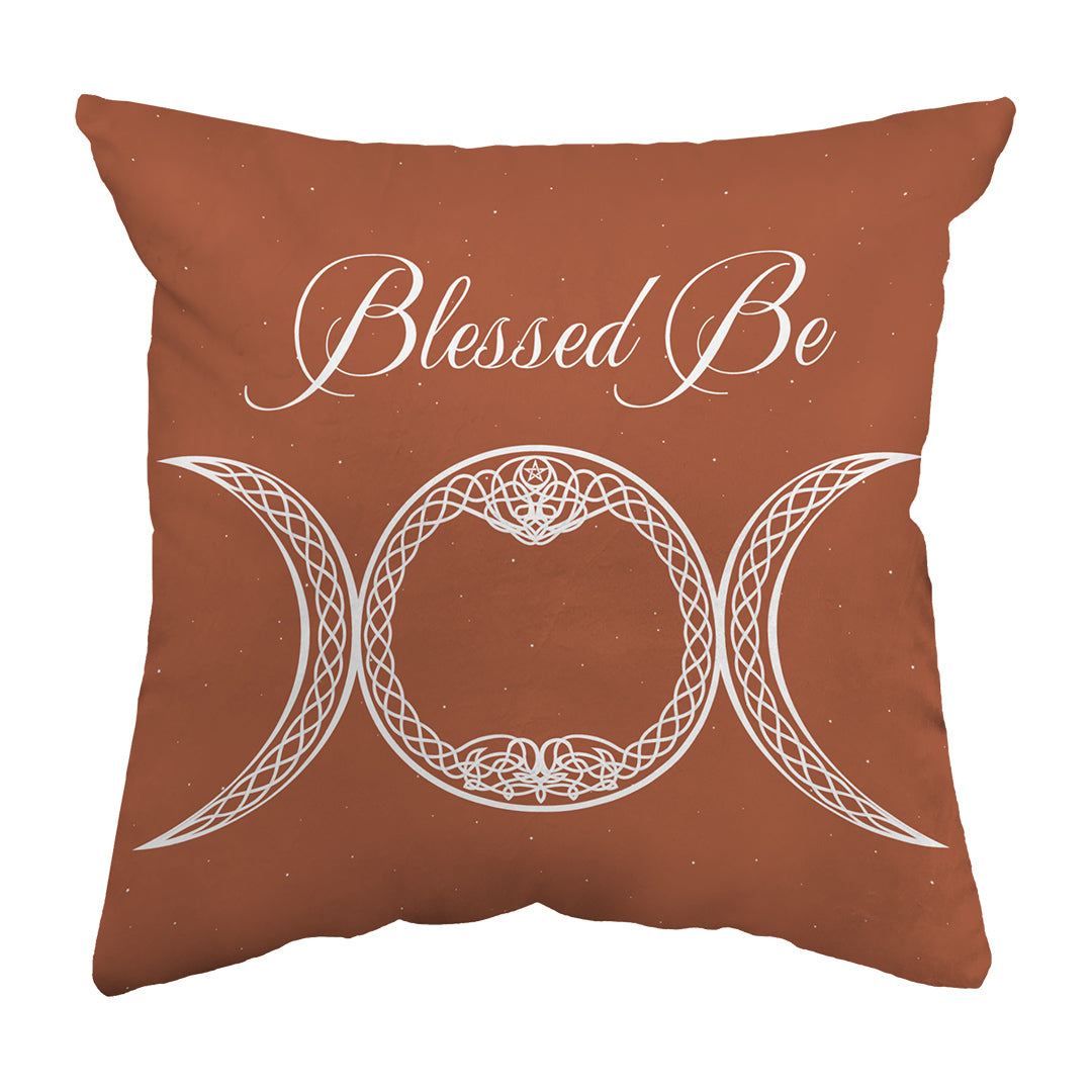 Throw Pillow Blessed Be