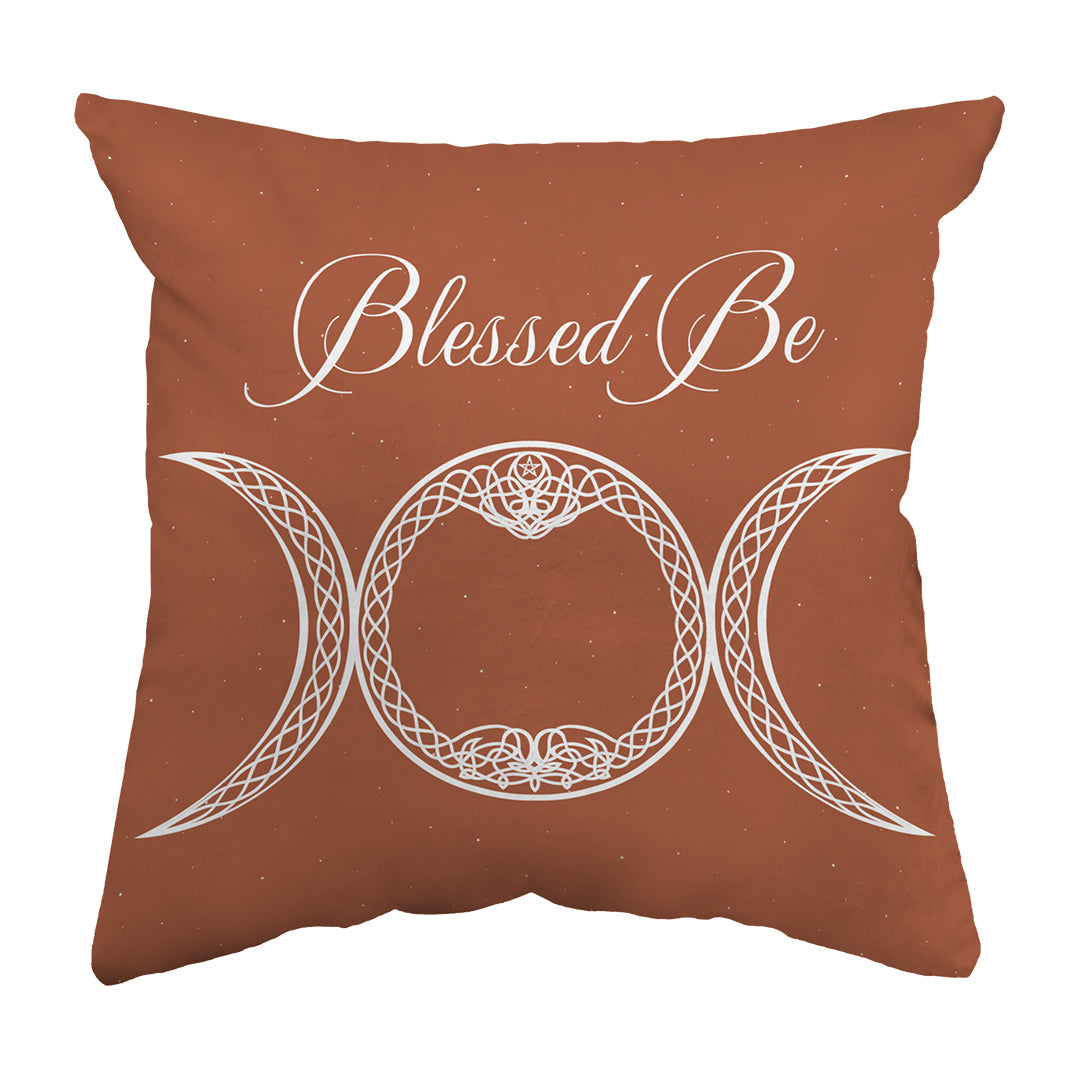 Throw Pillow Blessed Be