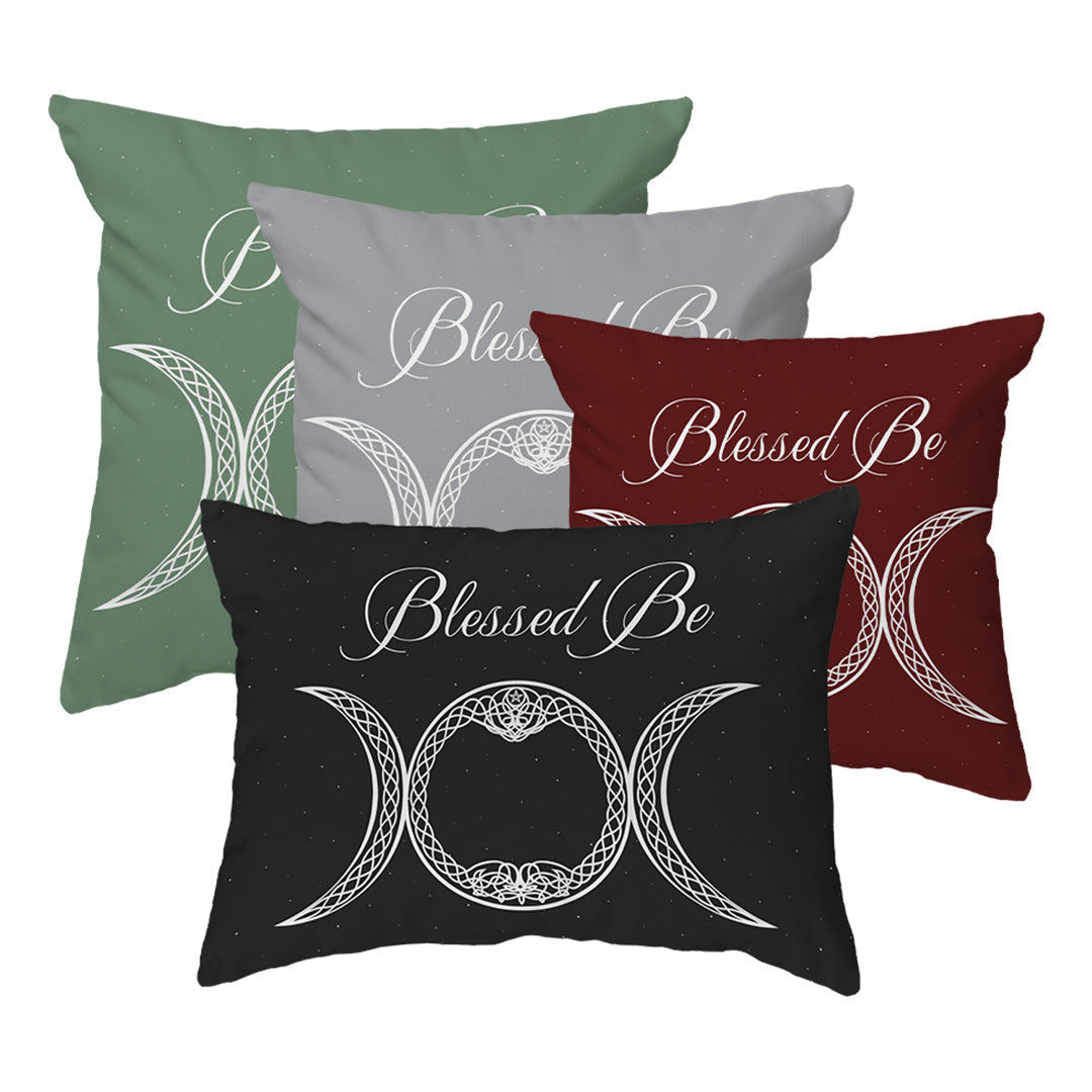Throw Pillow Blessed Be