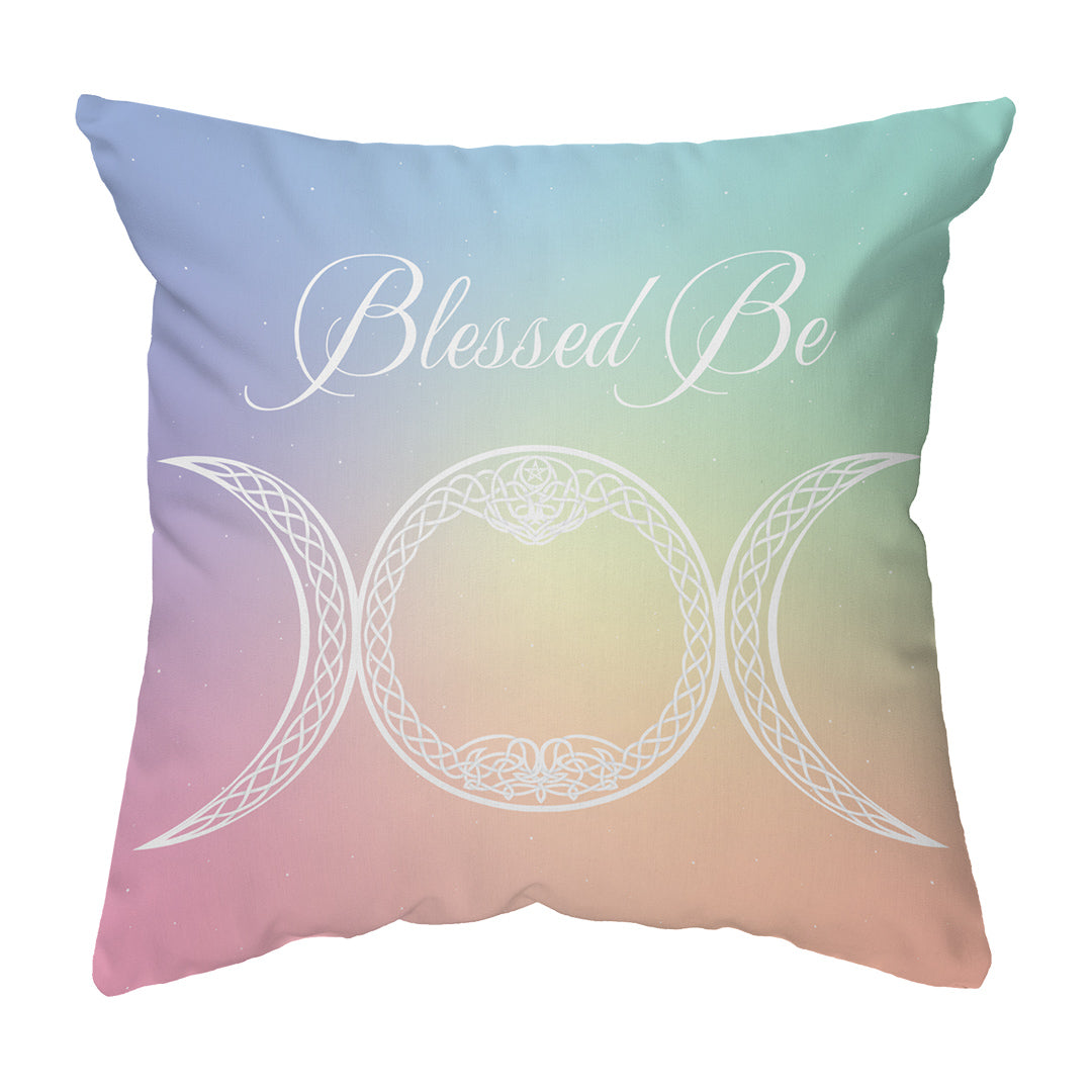 Throw Pillow Blessed Be