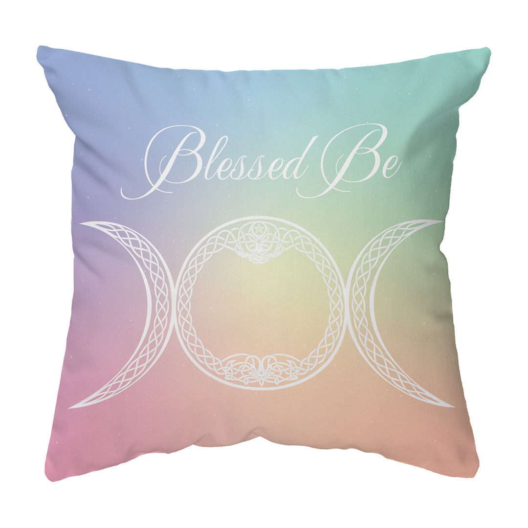 Throw Pillow Blessed Be