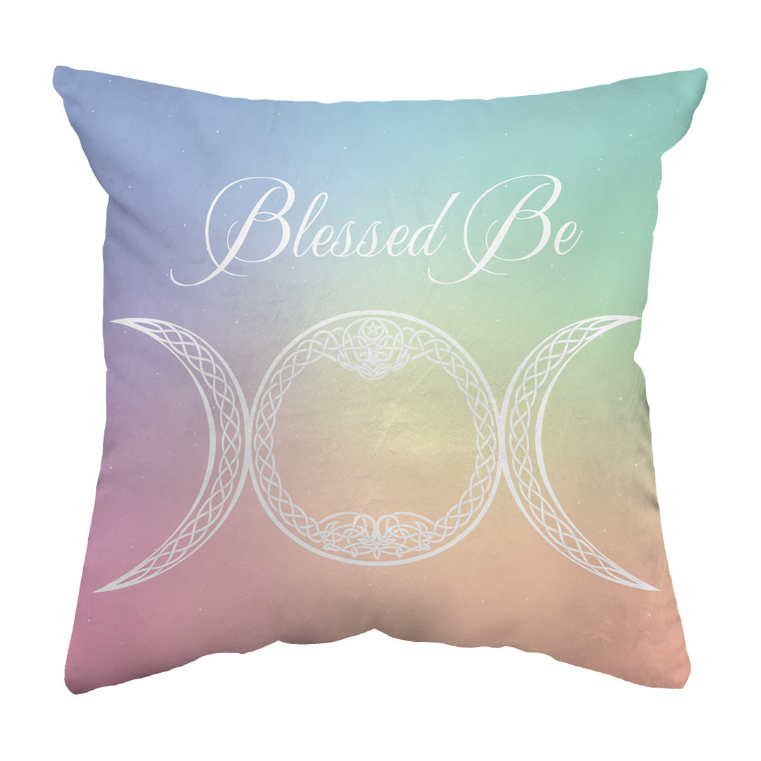 Throw Pillow Blessed Be