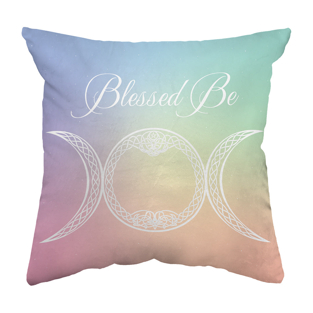 Throw Pillow Blessed Be
