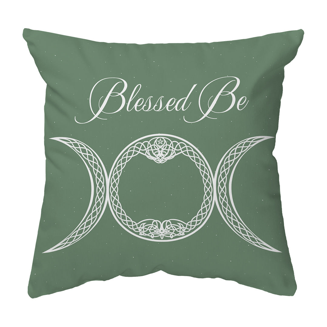 Throw Pillow Blessed Be