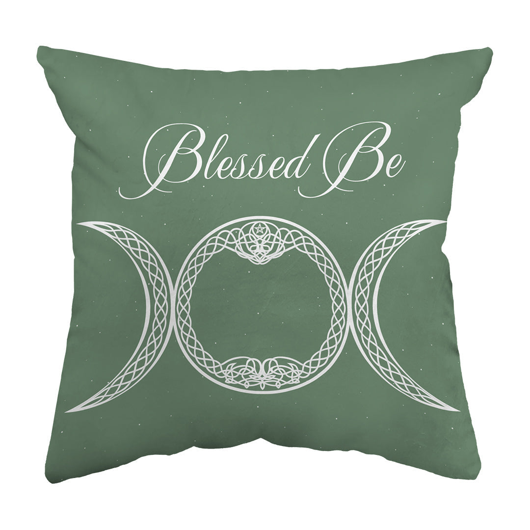 Throw Pillow Blessed Be