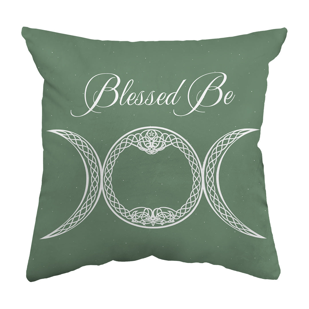 Throw Pillow Blessed Be