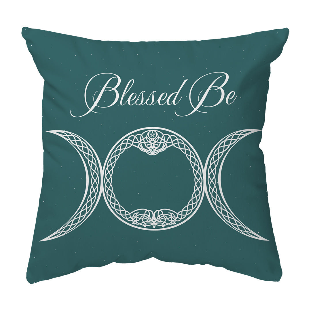 Throw Pillow Blessed Be