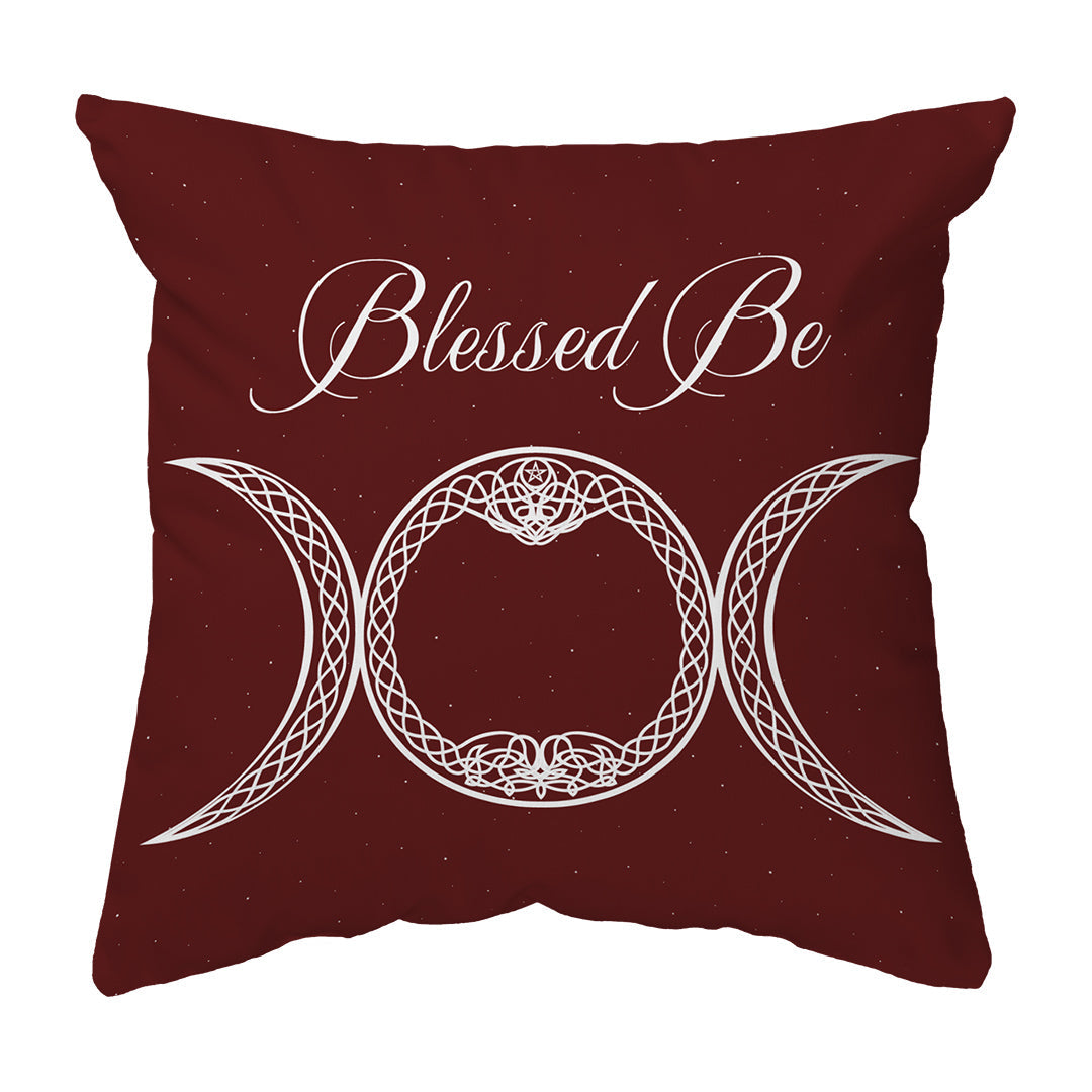 Throw Pillow Blessed Be