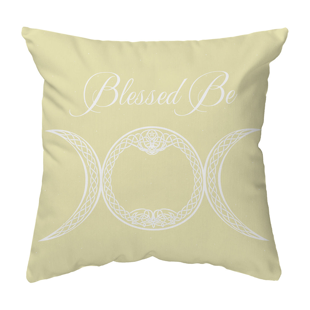Throw Pillow Blessed Be