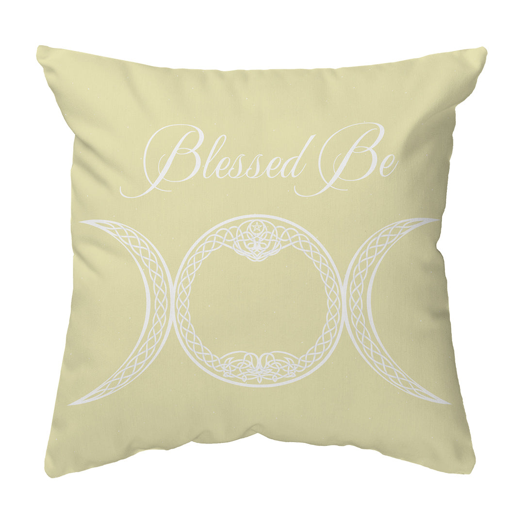 Throw Pillow Blessed Be