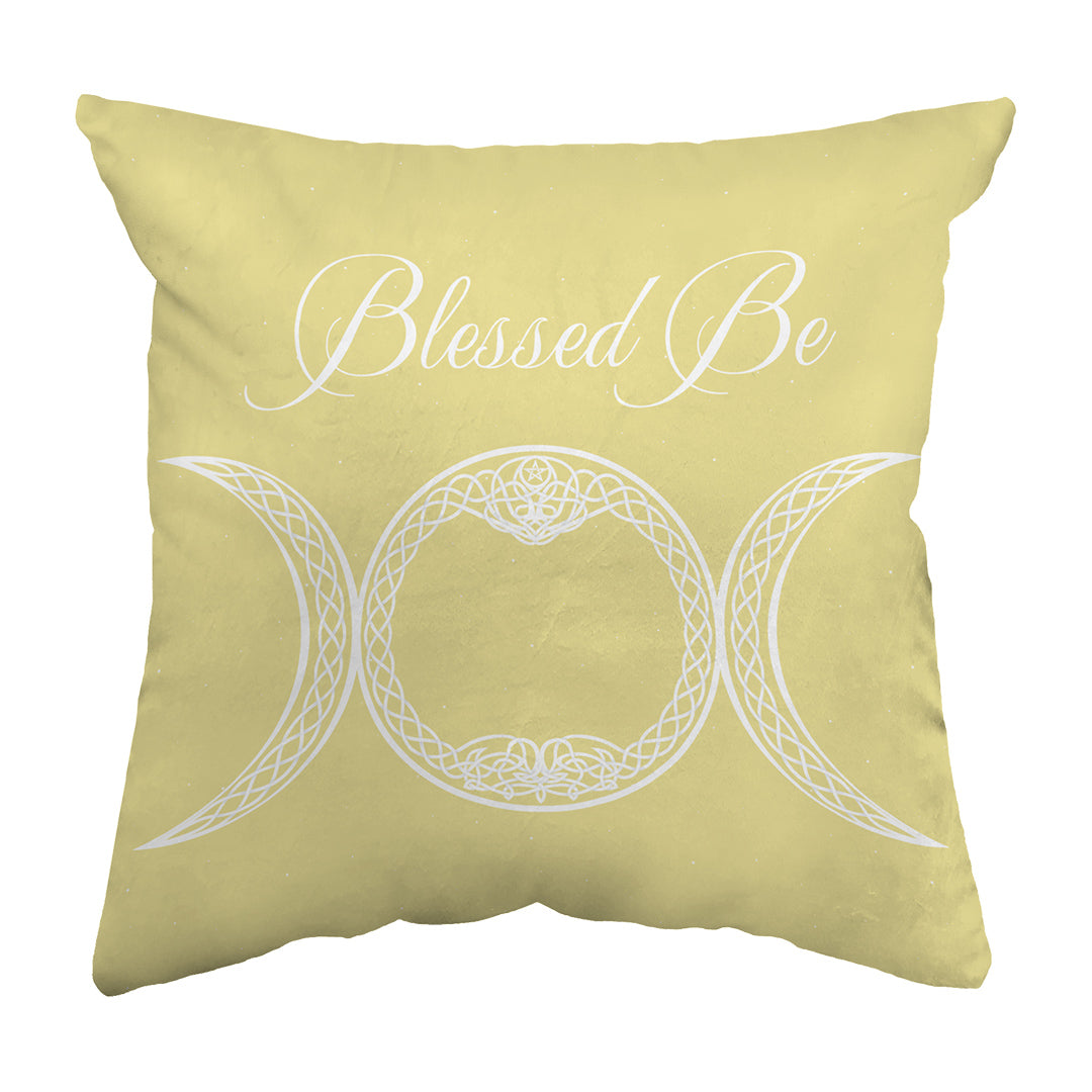 Throw Pillow Blessed Be