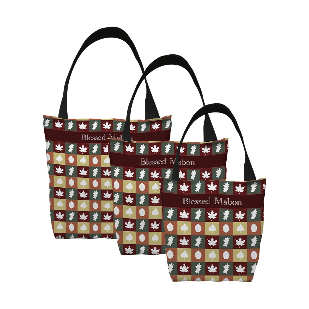 Tote Bags Blessed Mabon Patches