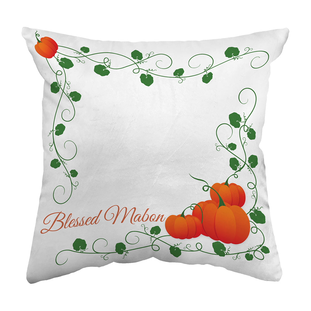 Zippered Pillow Shell Blessed Mabon Pumpkins