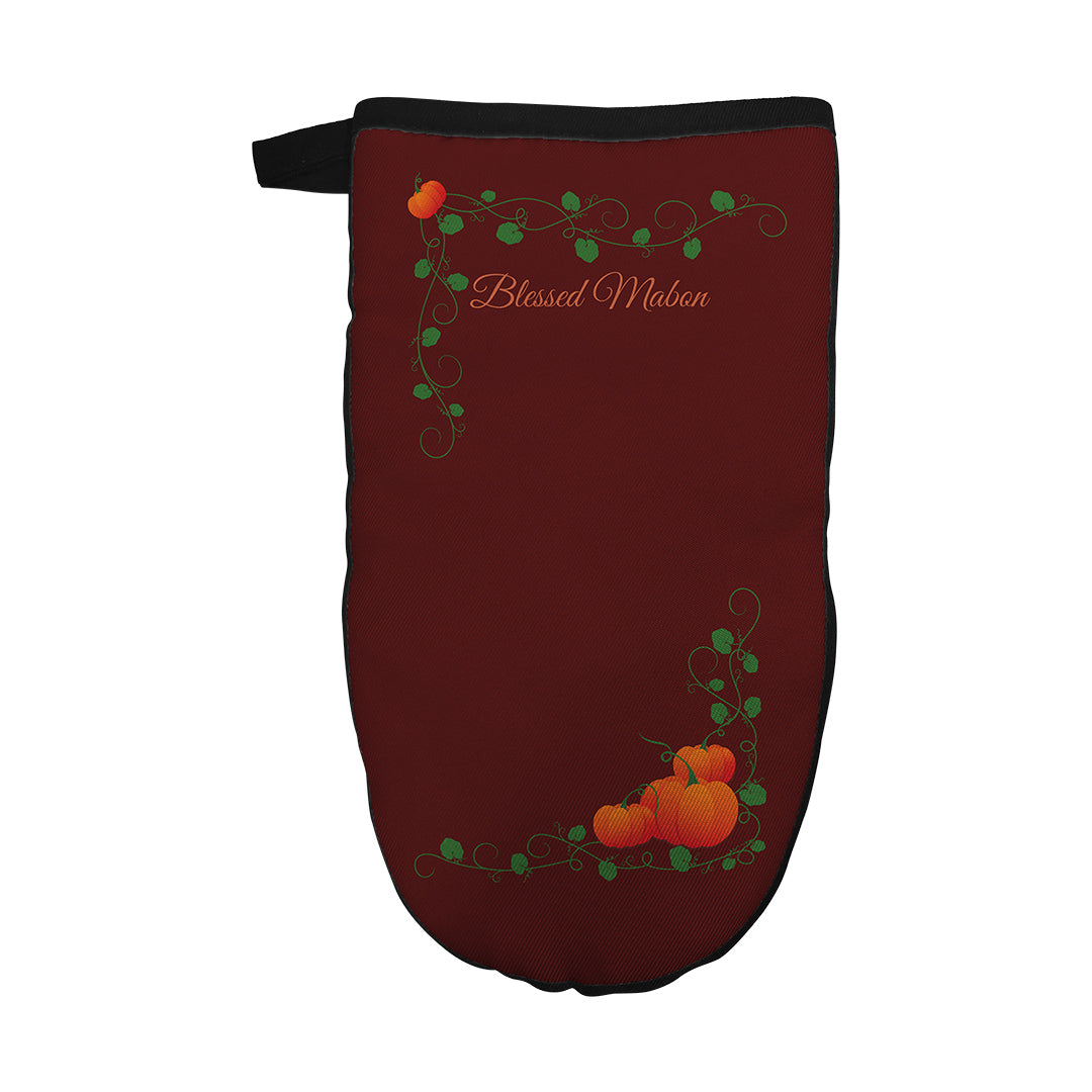 Oven Mitt Blessed Mabon Pumpkins