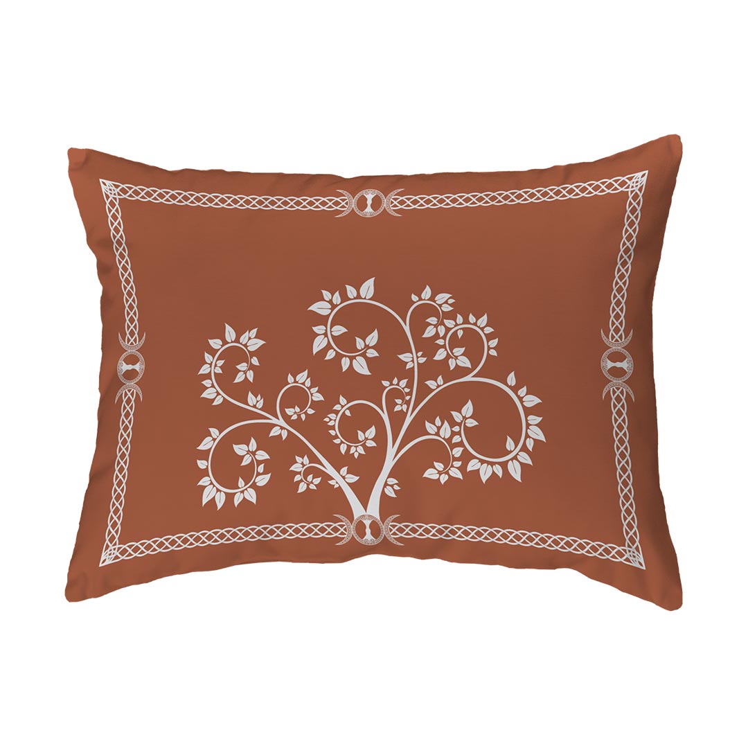 Throw Pillow Celtic Tree Framed