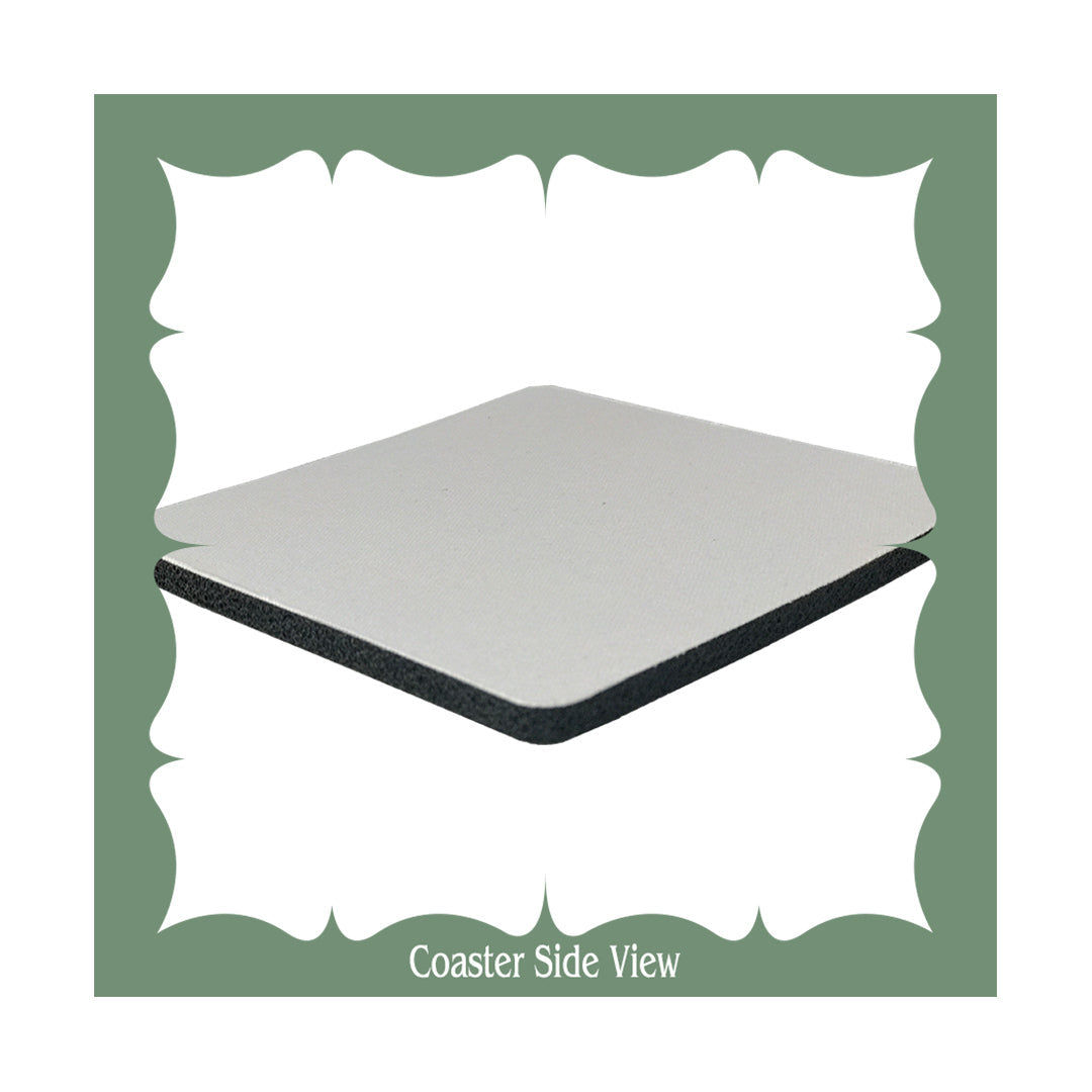 Coaster Four Leaf Clover Pattern
