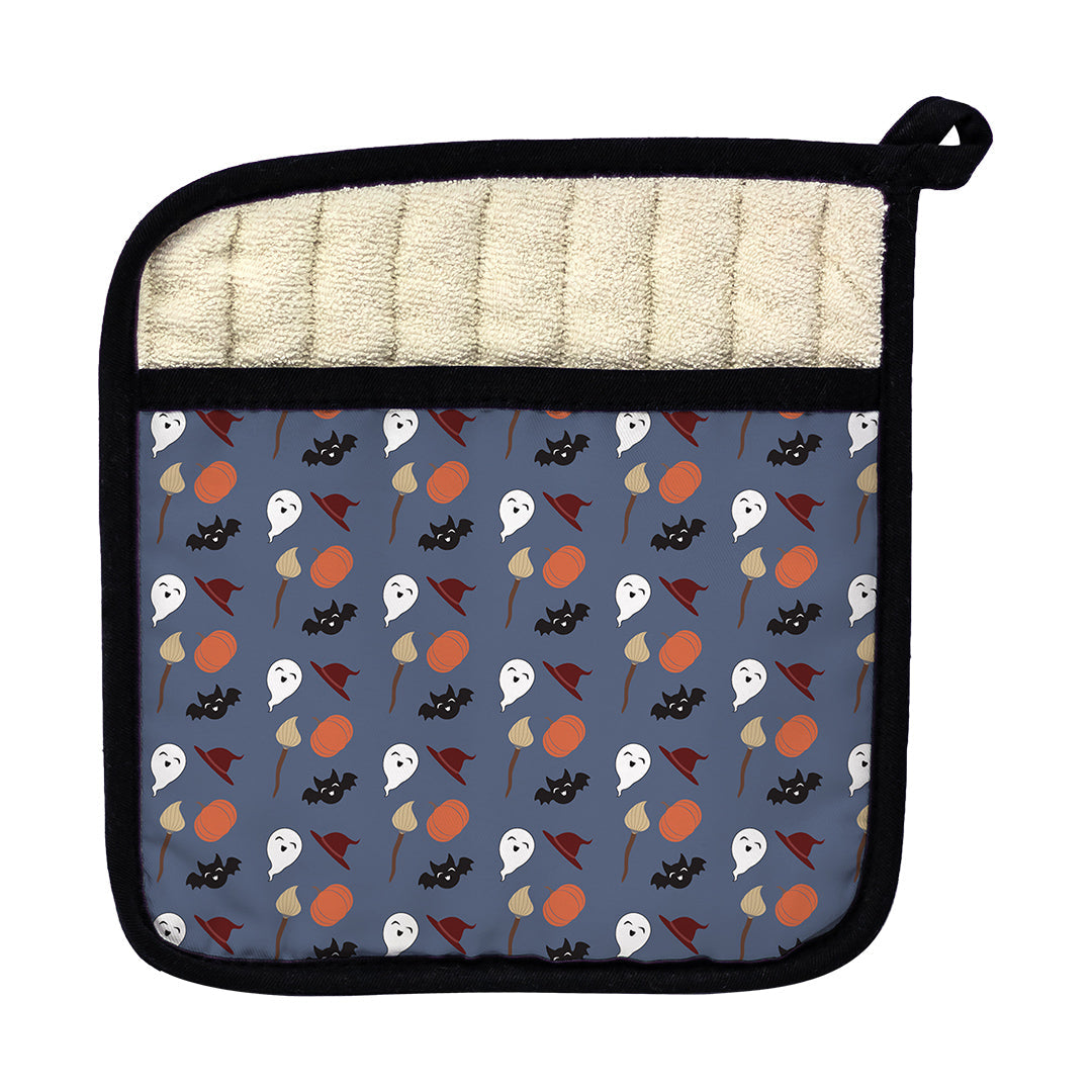 Pot Holder Cute Spooky Quartet
