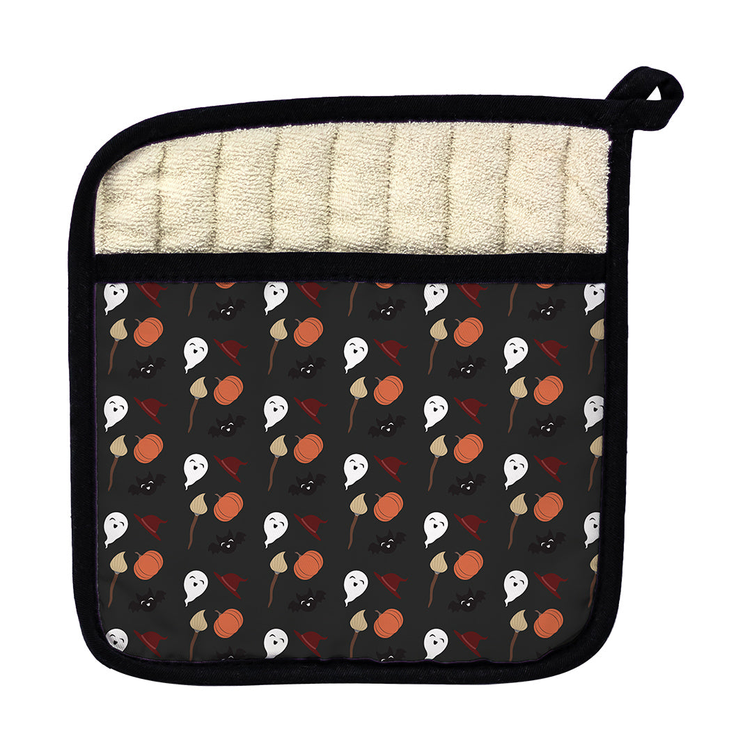 Pot Holder Cute Spooky Quartet