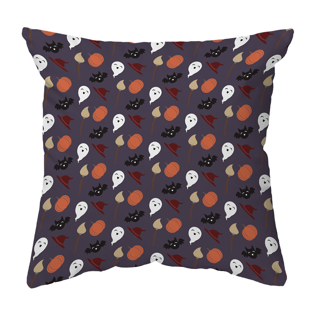 Throw Pillow Cute Spooky Quartet