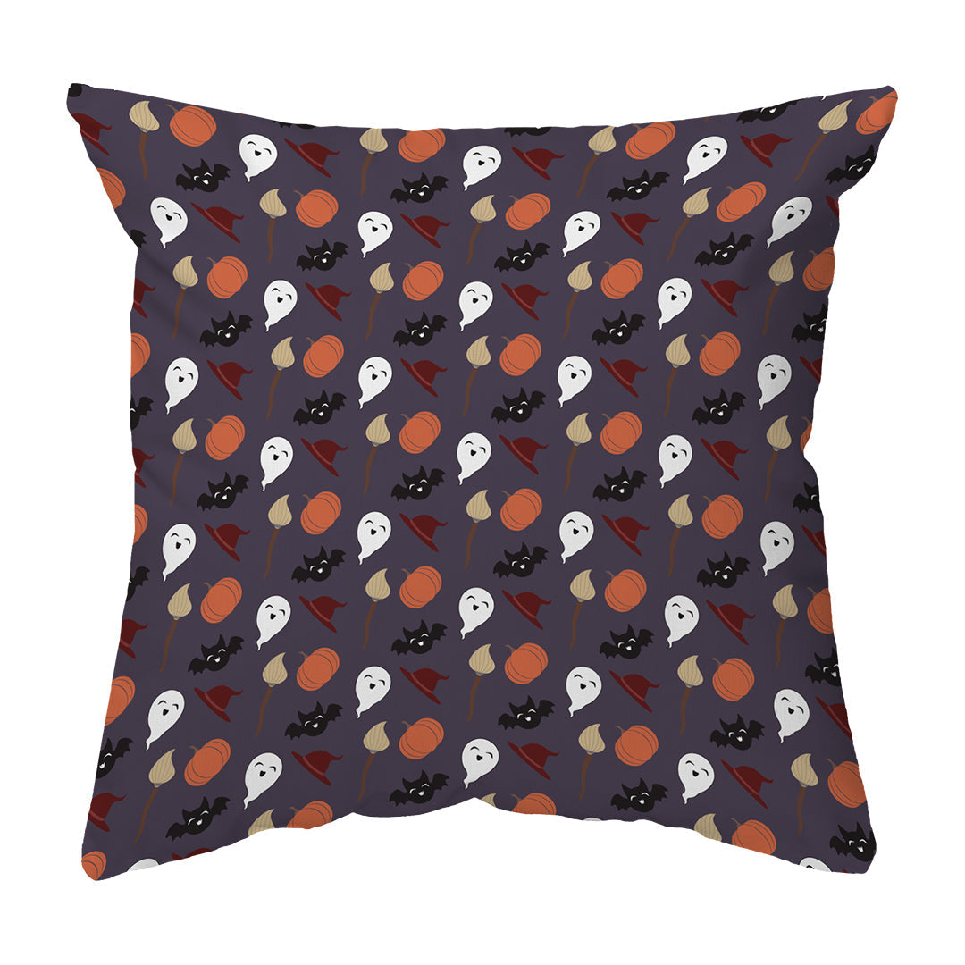 Throw Pillow Cute Spooky Quartet