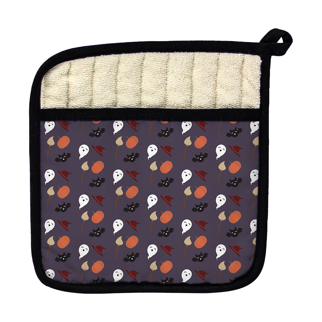Pot Holder Cute Spooky Quartet