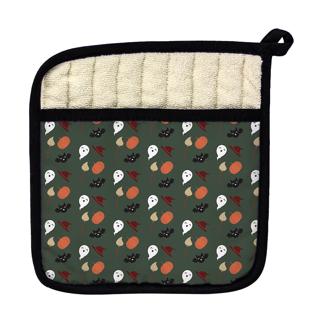 Pot Holder Cute Spooky Quartet