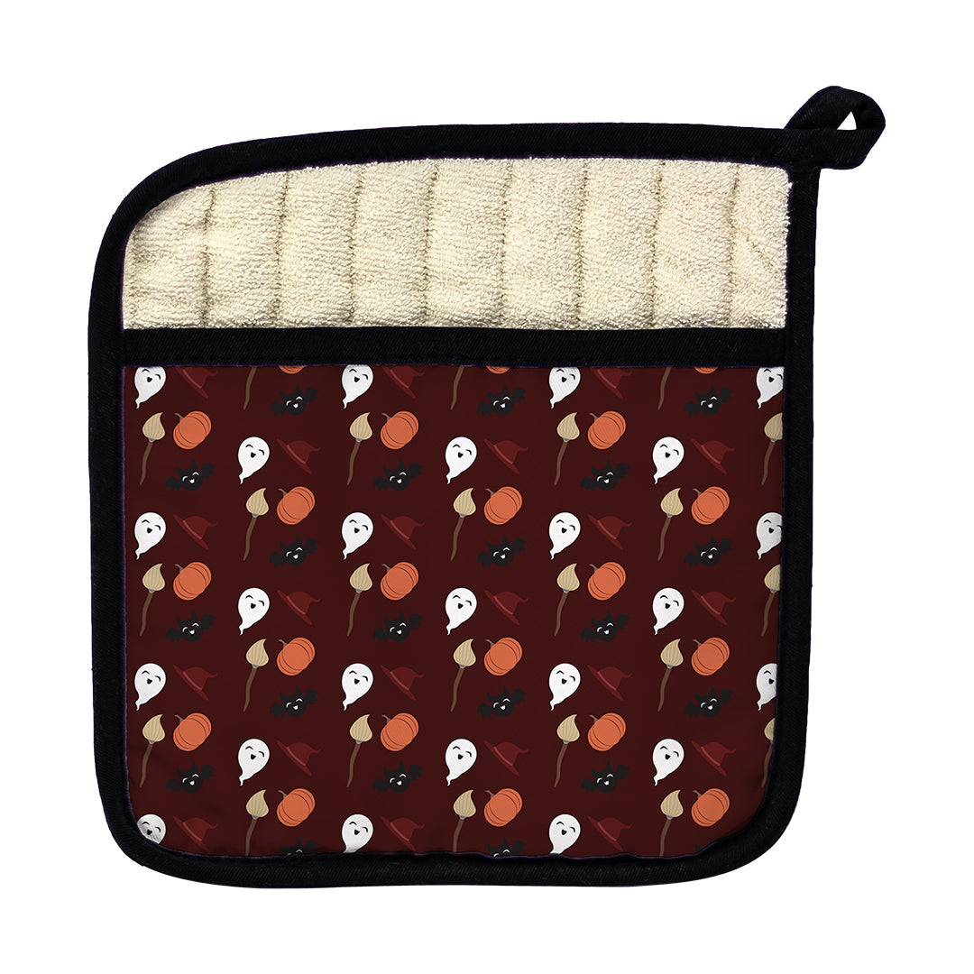 Pot Holder Cute Spooky Quartet