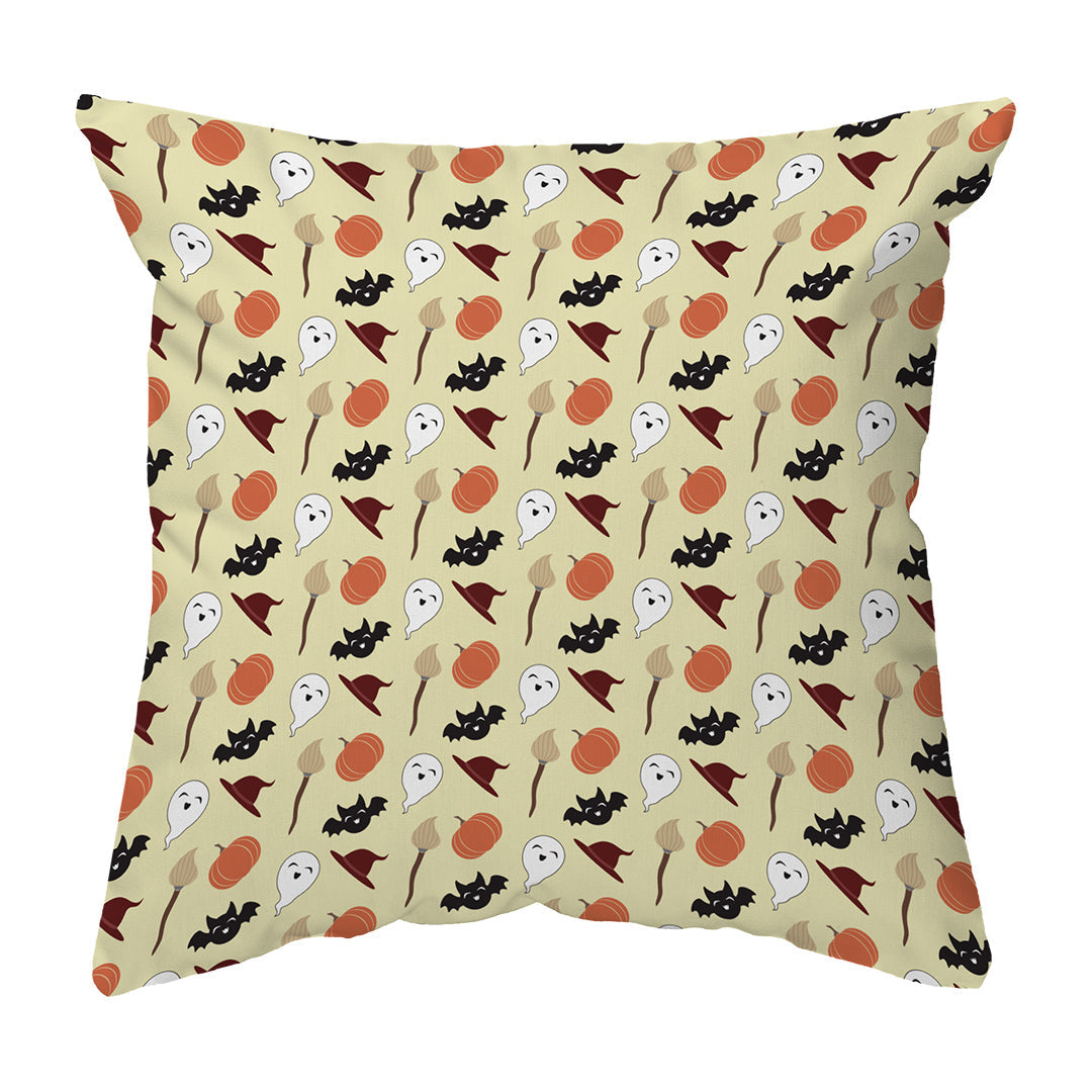Throw Pillow Cute Spooky Quartet