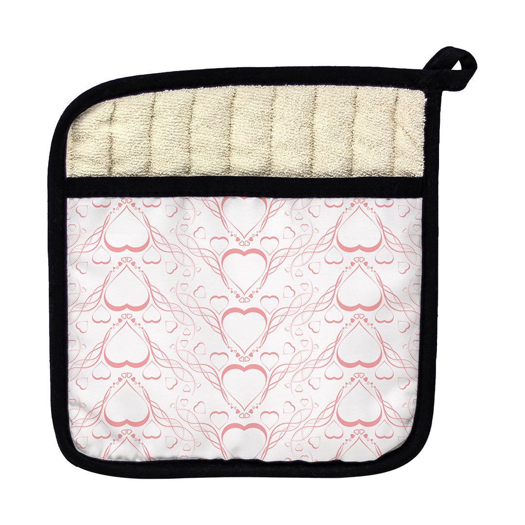 Pot Holder Delicate Heart Pattern