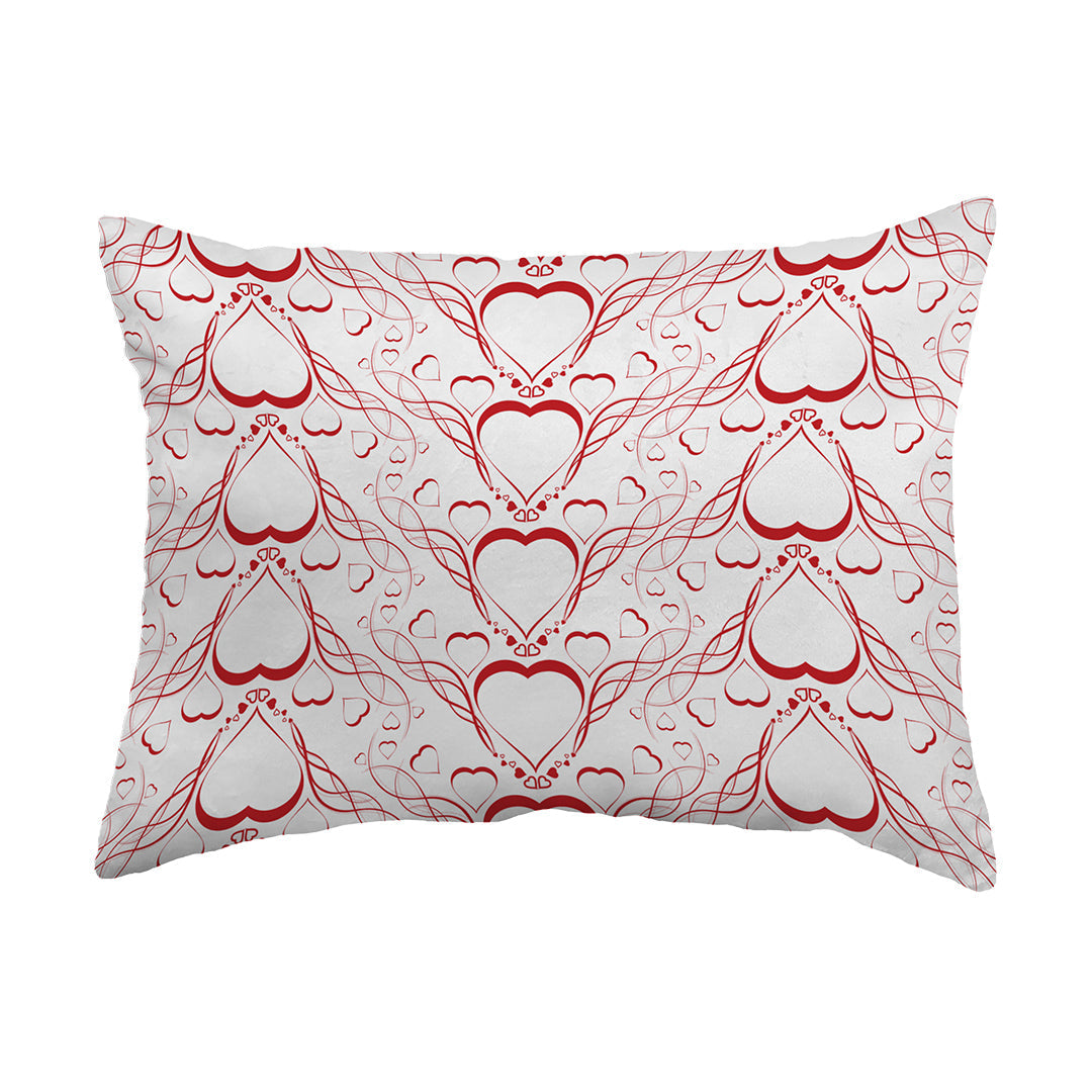 Zippered Pillow Shell Delicate Heart Pattern
