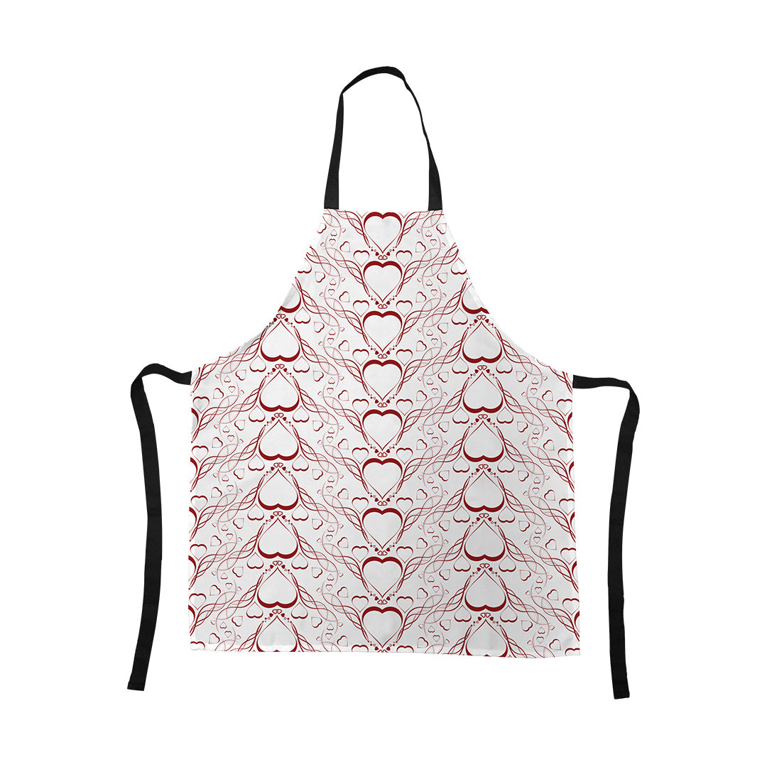 Apron Delicate Heart Pattern