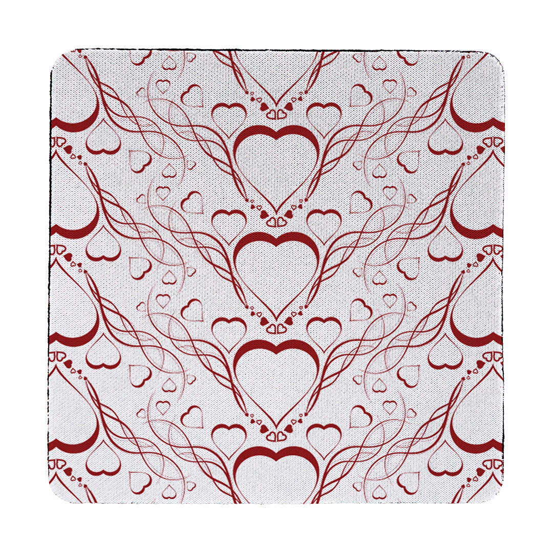 Coaster Delicate Heart Pattern