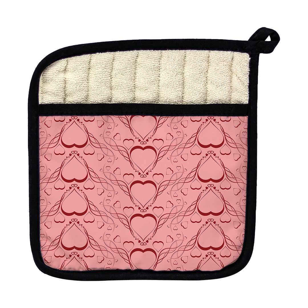 Pot Holder Delicate Heart Pattern