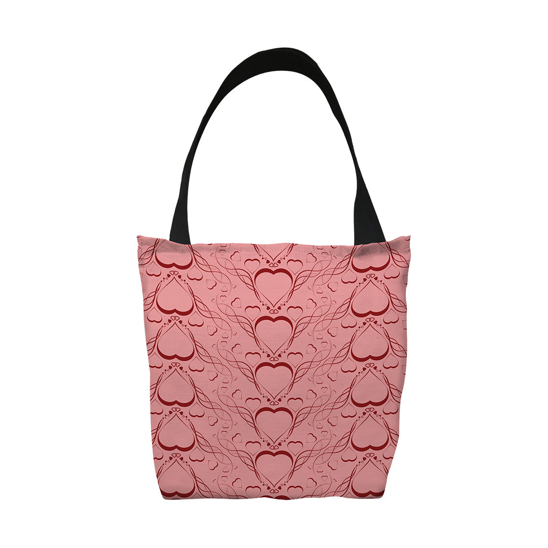 Tote Bags Delicate Heart Pattern
